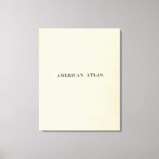 Rubrik Page American Atlas Canvastryck (Framsida)