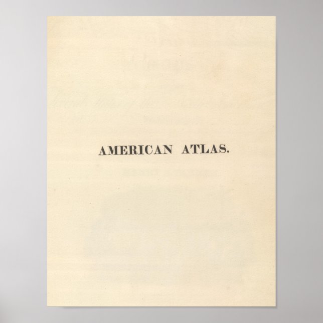 Rubrik Page American Atlas Poster (Framsidan)