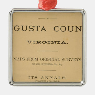 Rubrik Page Augusta County, Virginia Julgransprydnad Metall