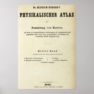 Rubrik Page Dr Heinrich Berghaus Poster