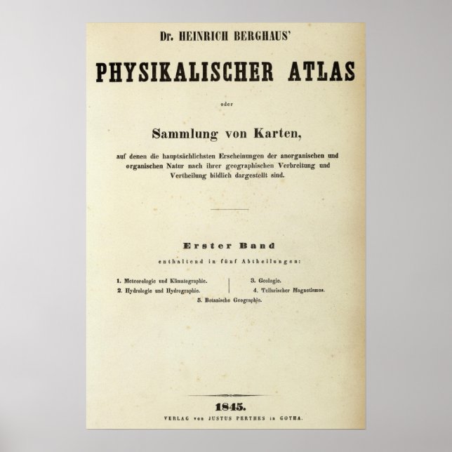 Rubrik Page Dr Heinrich Berghaus Poster (Framsidan)
