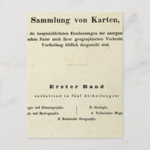 Rubrik Page Dr Heinrich Berghaus Vykort