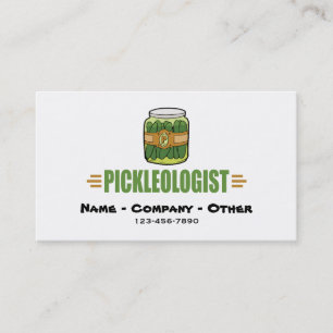 Rubrik PICKLEOLOGIST Älskare (nybörjare) Visitkort