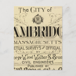 Rubrik Sida av Cambridge Atlas Vykort