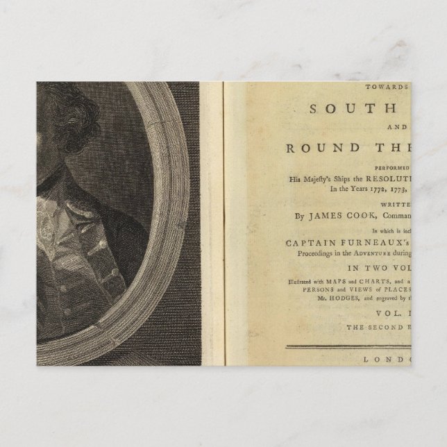 Rubrik Sida av resan mot Sydpolen Vykort (Framsida)