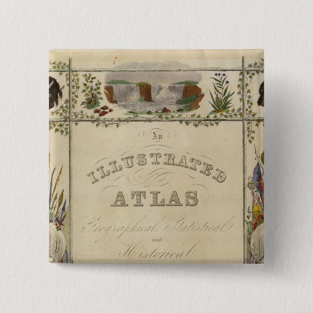 Rubrik Sida Illustrerade atlas från Förenade State Knapp (Framsida)
