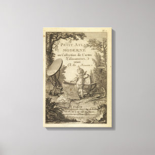 Rubrik Sida Liten modern atlas Canvastryck