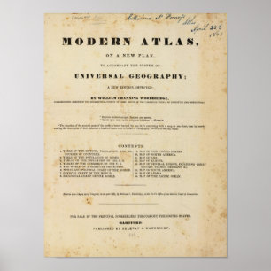 Rubrik Sida Modern atlas Poster