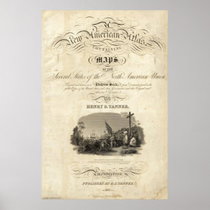 Rubrik Sida Nya amerikanska atlas Poster