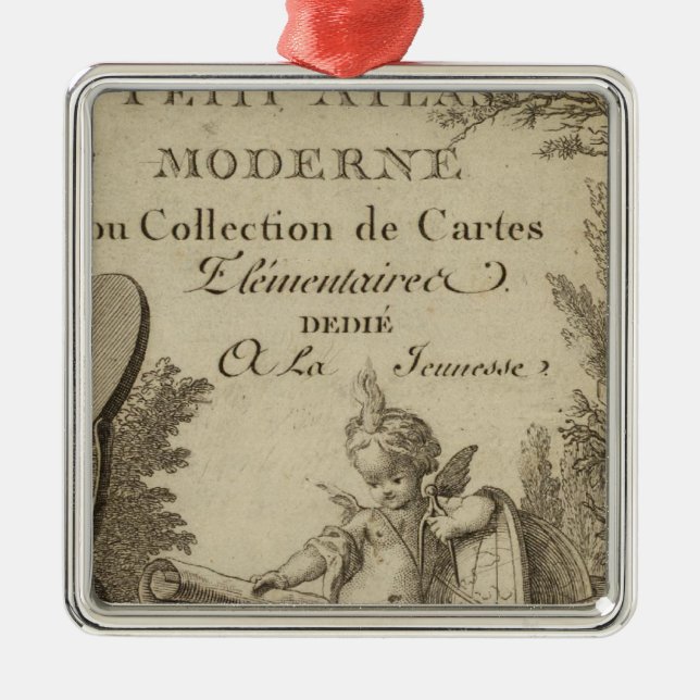 Rubrik Sida Små moderna atlas Julgransprydnad Metall (Framsidan)