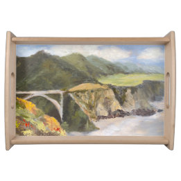 Rubrik till Big Sur-serverfack Frukostbricka