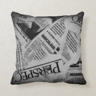 RubrikNewsprint Kudde