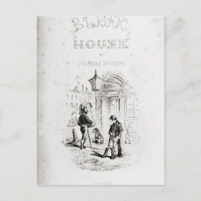 Rubriksida för "Bleak House" Vykort (Framsida)