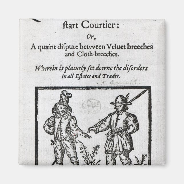 Rubriksida för "En Quip for an Upstart Courtier" Magnet (Framsidan)