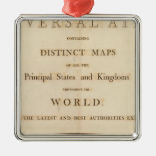 Rubriksida för nya universalatlas julgransprydnad metall