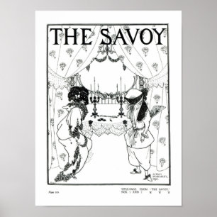 Rubriksida från "The Savoy" nr 1 och 2, 1896 (tänd Poster