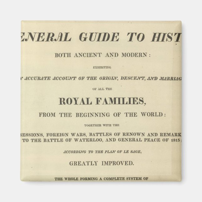 Rubriksida fullständig Genealologisk, historisk Magnet (Framsidan)