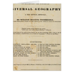 Rubriksida Modern atlas Hälsningskort