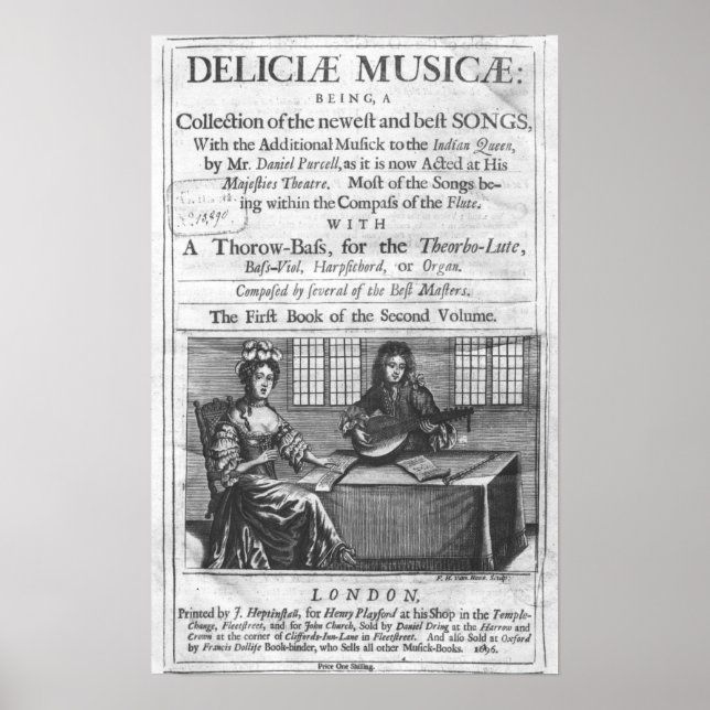 Rubriksida till "Deliciae Musicae" Poster (Framsidan)