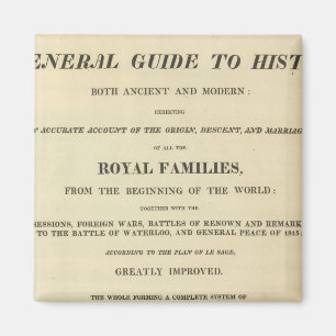 Rubriksidan är fullständig Genealologisk, histor Magnet