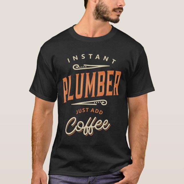 Rubrikyrke för plumberfunna jobb t shirt (Framsida)