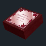Ruby 40:e Bröllop-jubileumsboxen Smyckeskrin<br><div class="desc">En Digitalbcon Bilder Design med ett ruby red färg-tema med en mängd olika bilder, former, mönster, stilar och typsnitt i anpassningsbarna i denna enhandsartikel med "Ruby Bröllop-årsdagen". Den här eleganten och den här attraktiva designen är kompletta med anpassadets textbrev till kostym vid ditt eget speciella tillfälle. FULLGÖR DEN MINDRE HÄNDELSEN...</div>