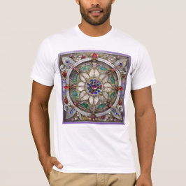 Ruby, Amethyst, Sapphire och Pearl Mandala T Shirt