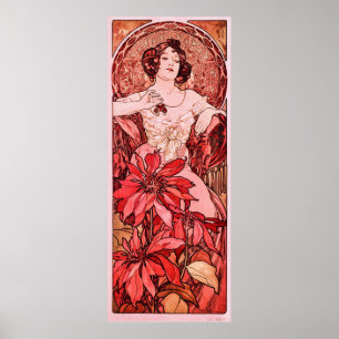 Ruby av Alphonse Mucha Poster