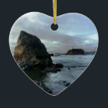 Ruby Beach i den olympiska nationalparken Julgransprydnad Keramik<br><div class="desc">Kusten och havets hårda staplar vid lågvatten i Stilla havet vid Ruby Beach i nationalparken,  Washington besöker butiken för mer stilar - http://www.zazzle.com/tjk_creative/ ©Timothy J. Kleszczewski</div>