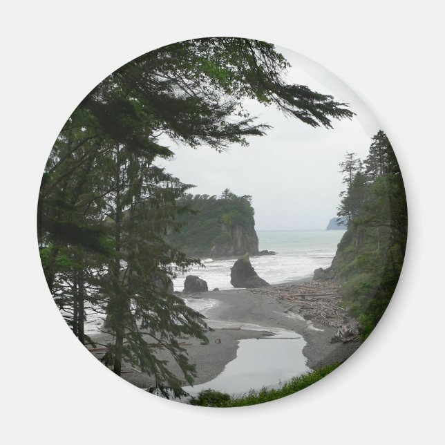 Ruby Beach Kusten Magnet (Framsidan)
