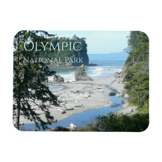 Ruby Beach Olympic nationalpark Magnet (Horisontell)