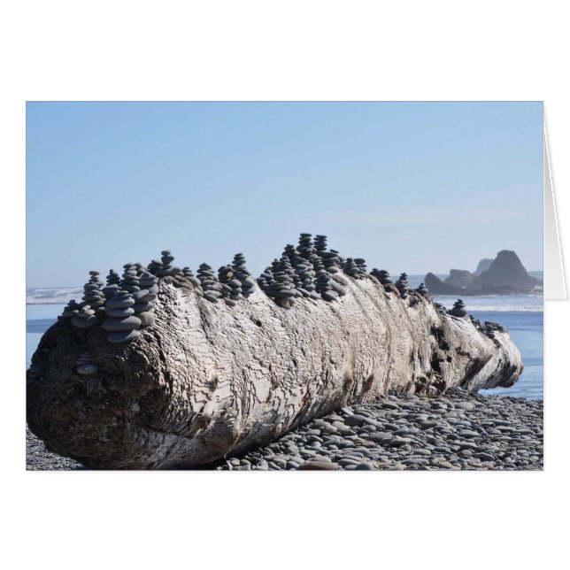 Ruby Beach på den olympiska Peninsulan, WA Hälsningskort (Framsidan Horizontal)