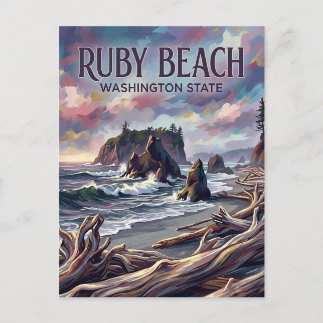 Ruby Beach USA Vykort (Framsida)