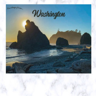 Ruby Beach Washington USA Vykort