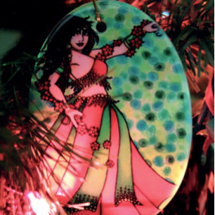 Ruby Belly Dancer Julgransprydnad Keramik
