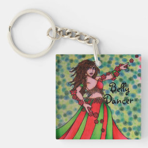 Ruby Belly Dancer Nyckelring