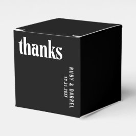 Ruby Black Modern Bröllop Presentaskar