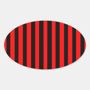 Ruby Black Ovalt Klistermärke