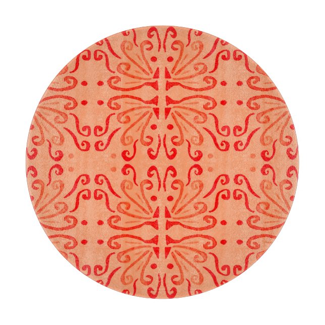 Ruby Blommigt: Tribal Geometric Mönster. (Framsidan)