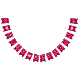 Ruby bröllop 40-årsdag anpassningsbar foto vimplar