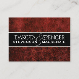 Ruby Bröllop | Rött tema för Crimson Garnet Infoga Tilläggskort