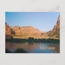 Ruby Canyon nära Grand Junction, Colorado Vykort