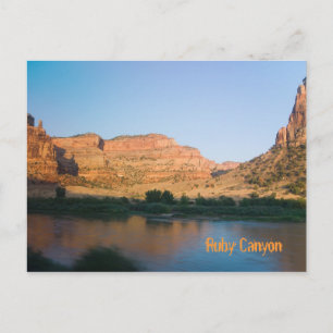 Ruby Canyon nära Grand Junction, Colorado Vykort