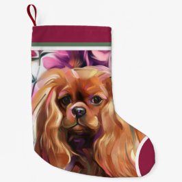 Ruby Cavalier jul Ornament| Lagring Liten Julstrumpa