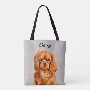 Ruby Cavalier Kung Charles Spain Hund Tygkasse