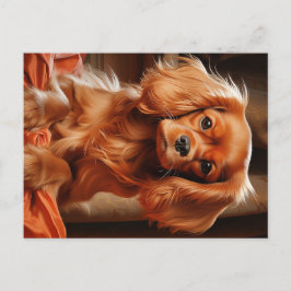 Ruby Cavalier Kung Charles Spain Vykort