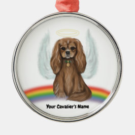 Ruby Cavalier Pet Loss Ornament - Anpassade