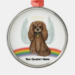 Ruby Cavalier Pet Loss Ornament - Anpassade
