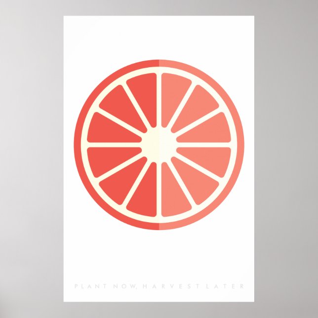 Ruby Citrus Retro Fruit Poster 60:s 70:e citat (Framsidan)