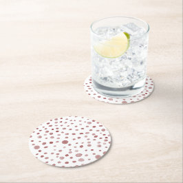 Ruby Confetti Watercolor Dots Papper Underlägg